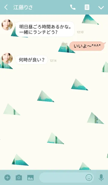 [LINE着せ替え] さんかく▷の画像3