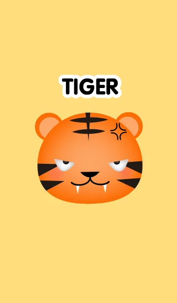 [LINE着せ替え] Emotions Face Tiger Theme(jp)の画像1