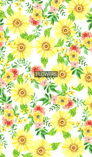 water color flowers_421の着せ替えメイン画像