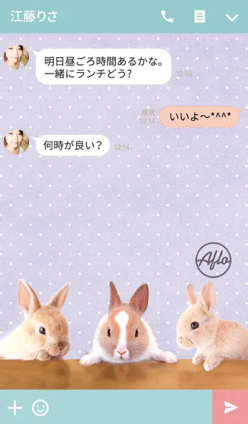 [LINE着せ替え] フォトラビッツの画像3