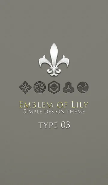 [LINE着せ替え] Emblem of Lily type 03の画像1