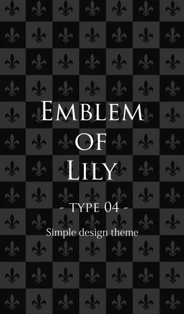 [LINE着せ替え] Emblem of Lily type 04の画像1