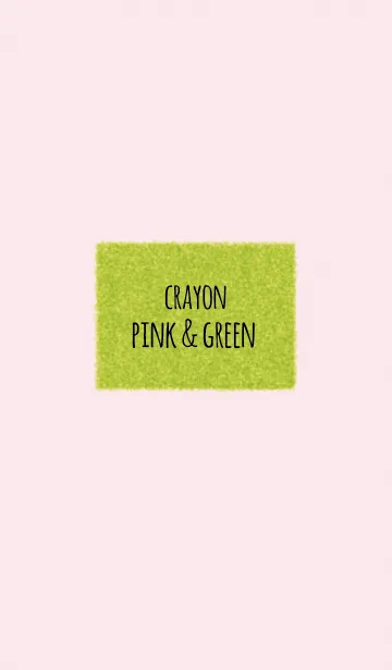 [LINE着せ替え] クレヨン ピンク＆グリーン / スクエアの画像1