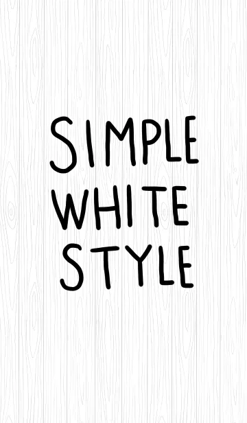 [LINE着せ替え] 白の木目風と手書き文字の画像1