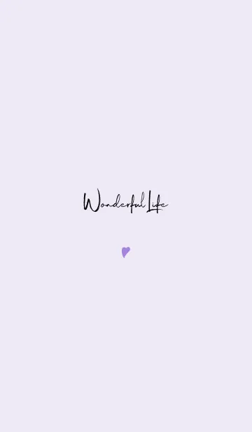 [LINE着せ替え] Simple Handwriting style Theme Purple.の画像1
