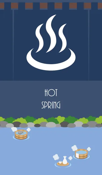 [LINE着せ替え] 冬の時温泉の画像1