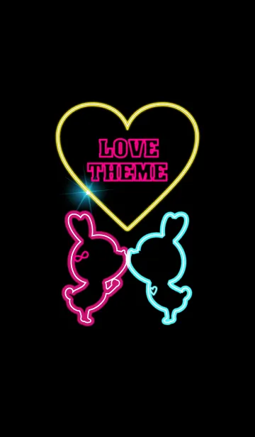 [LINE着せ替え] LOVE THEME NEON.の画像1