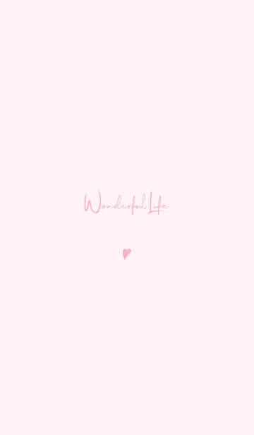[LINE着せ替え] Simple Handwriting style Theme Pink 2.の画像1