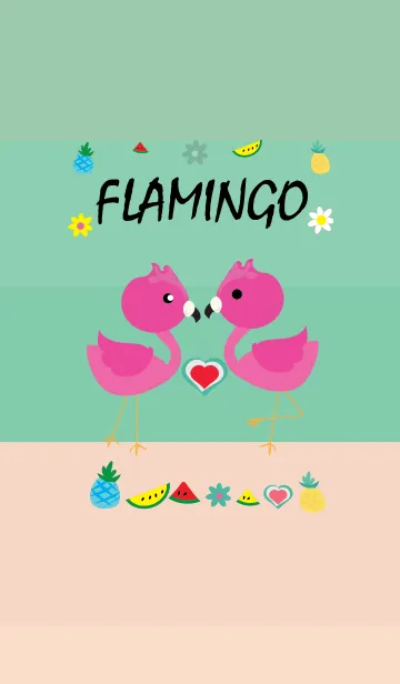 [LINE着せ替え] Cute flamenco 1の画像1