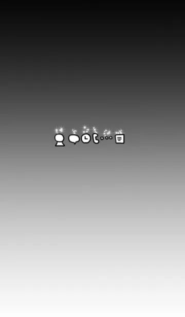 [LINE着せ替え] ブラックグラデーションの画像1