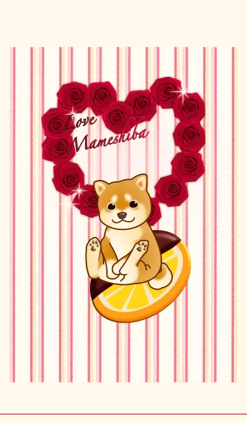 [LINE着せ替え] love 茶柴 犬とお菓子の画像1
