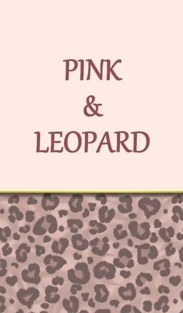 [LINE着せ替え] PINK ＆ LEOPARDの画像1