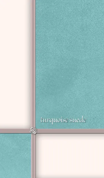 [LINE着せ替え] ターコイズ*スエードの画像1