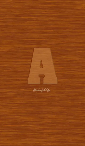 [LINE着せ替え] Initial wood carving A.の画像1