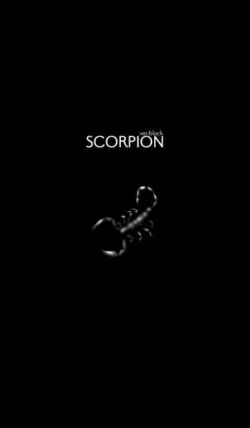 [LINE着せ替え] scorpion:ver blackの画像1