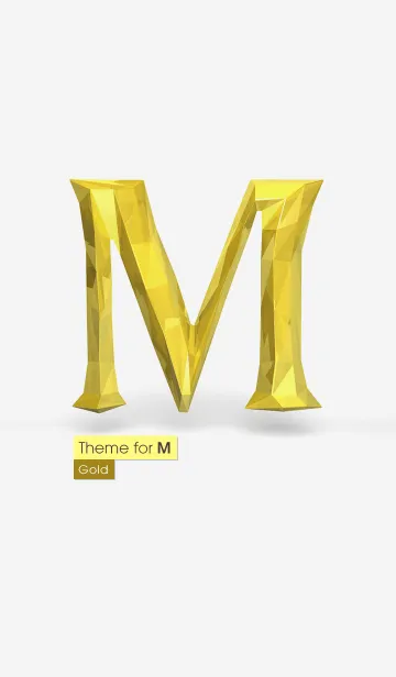[LINE着せ替え] Mさんのテーマ［ゴールド］の画像1