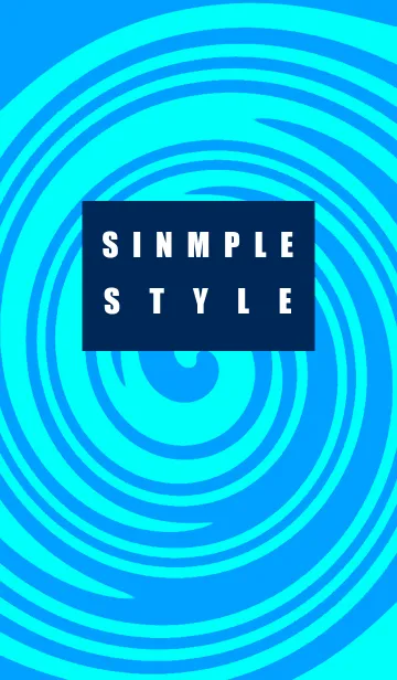 [LINE着せ替え] 水色渦巻きの画像1