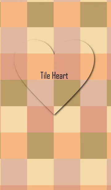 [LINE着せ替え] Tile Heart Theme.の画像1