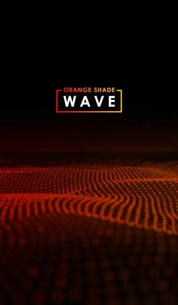 [LINE着せ替え] Orange Shade Wave in Blackの画像1