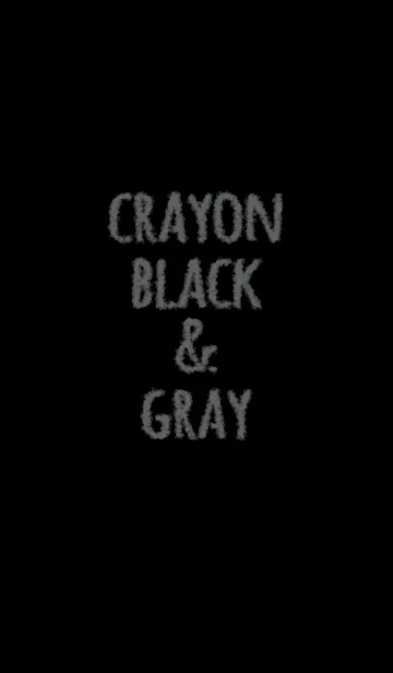 [LINE着せ替え] クレヨン ブラック＆グレー2 / サークルの画像1