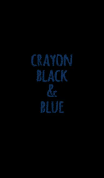 [LINE着せ替え] クレヨン ブラック＆ブルー / サークルの画像1