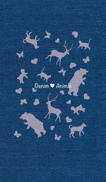 [LINE着せ替え] デニム♥アニマルの画像1