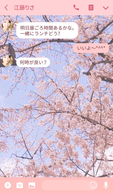 [LINE着せ替え] 春ノ庭の画像3