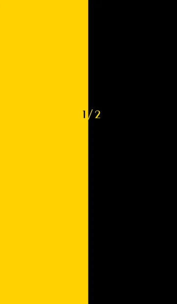 [LINE着せ替え] 1/2 黒と黄の画像1