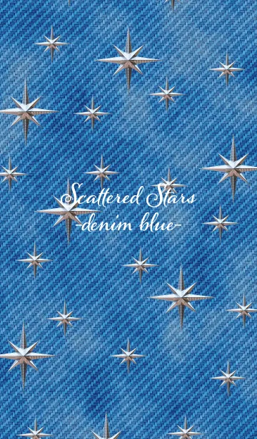 [LINE着せ替え] Scattered stars -denim blue-の画像1