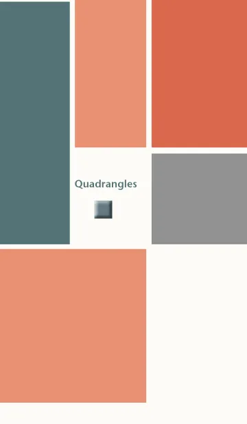 [LINE着せ替え] Quadrangles ～オレンジの画像1