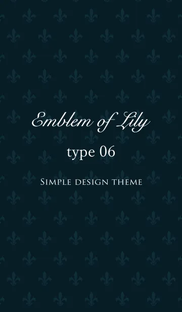 [LINE着せ替え] Emblem of Lily type 06の画像1