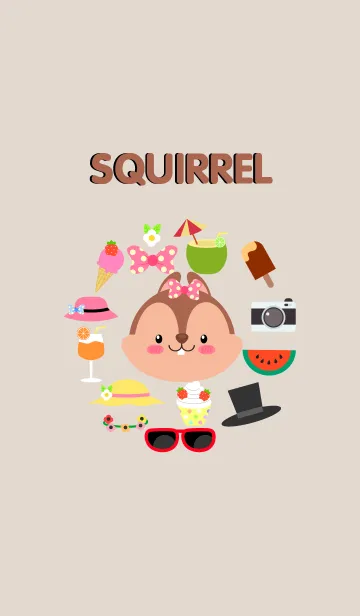 [LINE着せ替え] Accessories Squirrel Theme(jp)の画像1