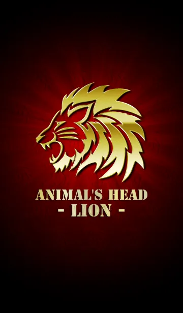 [LINE着せ替え] Animal's Head Gold -Lion-の画像1