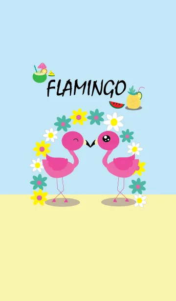 [LINE着せ替え] Flamingo Flamingo 1の画像1