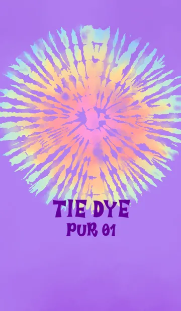 [LINE着せ替え] TIE DYE PUR01の画像1