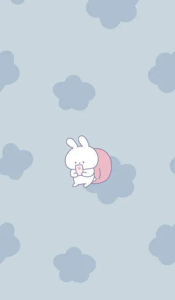 [LINE着せ替え] 連絡待ちうさぎの画像1