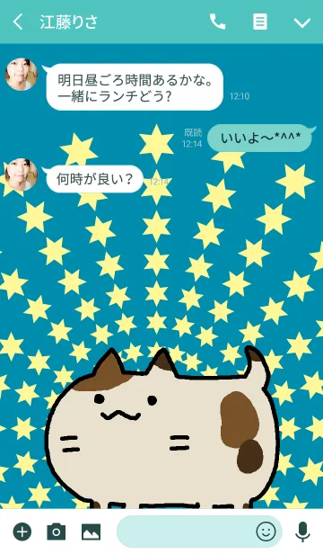 [LINE着せ替え] きらねこの画像3