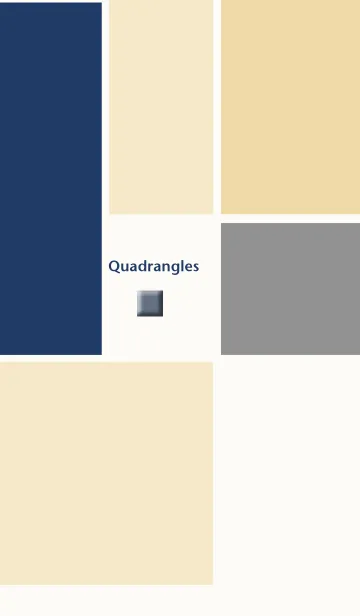 [LINE着せ替え] Quadrangles ～ネイビーの画像1