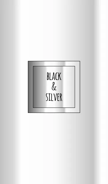[LINE着せ替え] ブラック ＆ シルバー / ラインスクエアの画像1