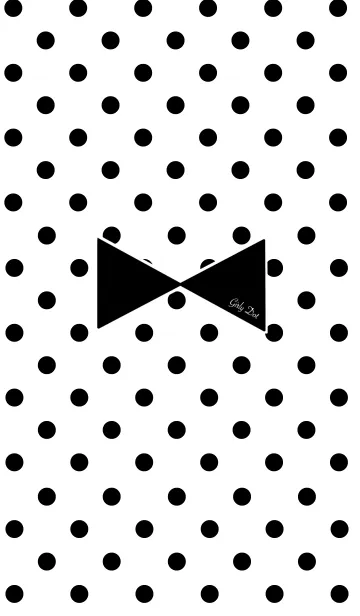 [LINE着せ替え] 大人可愛い♪モノトーンポルカドットの画像1