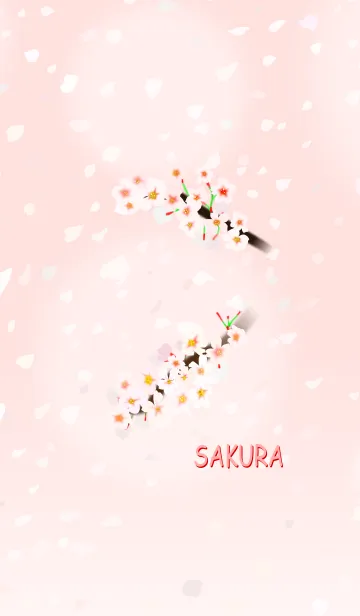桜吹雪の着せ替え画像の着せ替えメイン画像