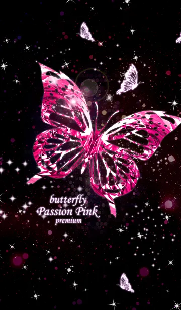 [LINE着せ替え] 美しい蝶♪パッションピンクの画像1