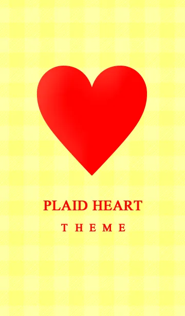 [LINE着せ替え] チェック ハート スタイル 5の画像1