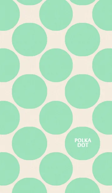 [LINE着せ替え] Polka Dot[Kraft Green]の画像1