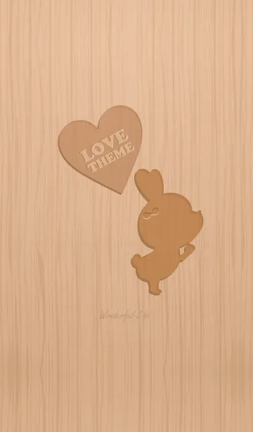 [LINE着せ替え] WOOD LOVE THEME GIRL.の画像1
