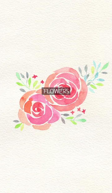 [LINE着せ替え] water color flowers_427の画像1