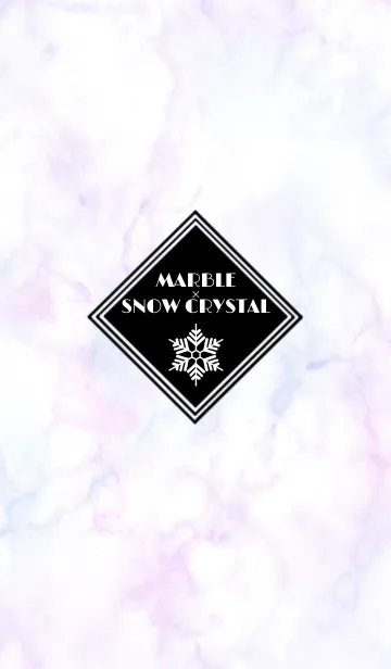 [LINE着せ替え] PASTEL MARBLE × SNOW CRYSTALの画像1