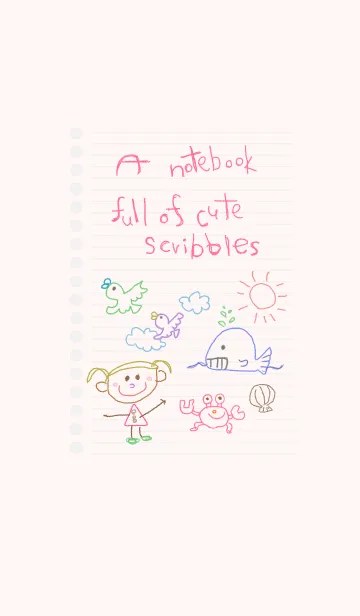 ノートにかわいい落書き 20の着せ替えメイン画像