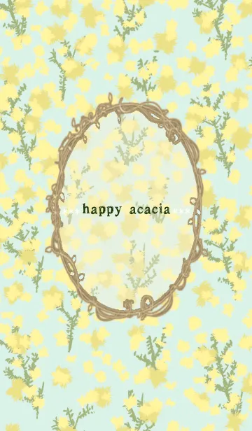[LINE着せ替え] ***happy acacia***の画像1