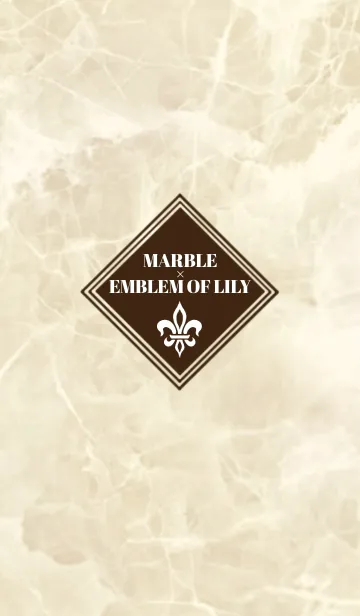 [LINE着せ替え] CHAMPAGNE GOLD MARBLE × EMBLEM OF LILYの画像1